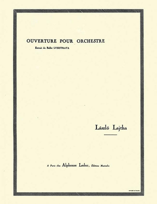 Ouverture de Lysistrata in 4 for Orchestra 管弦樂團 序曲 | 小雅音樂 Hsiaoya Music