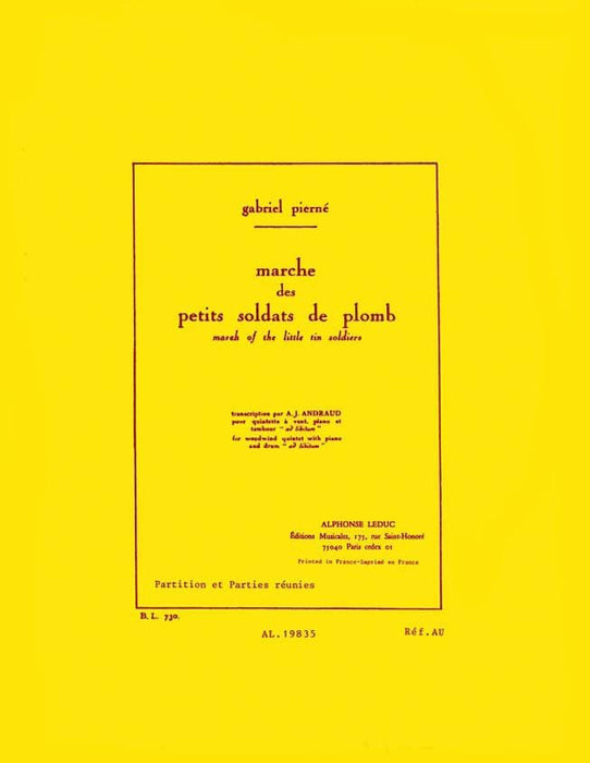 Marche des Petits Soldats de Plomb Op. 14, No. 6 for Wind Quintet, Percussion and Piano 管樂五重奏 鋼琴 | 小雅音樂 Hsiaoya Music