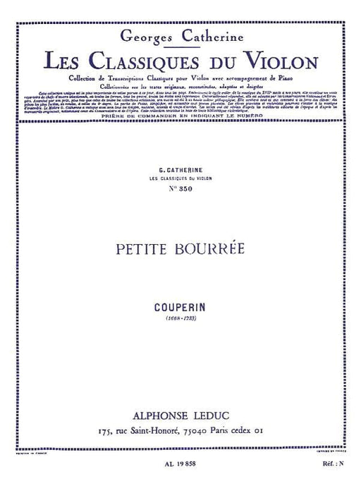 Petite Bourree - Classiques No. 350 for Violin and Piano 庫普蘭‧弗朗索瓦 小提琴 鋼琴 | 小雅音樂 Hsiaoya Music