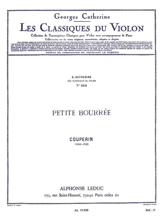 Petite Bourree - Classiques No. 350 for Violin and Piano 庫普蘭‧弗朗索瓦 小提琴 鋼琴 | 小雅音樂 Hsiaoya Music