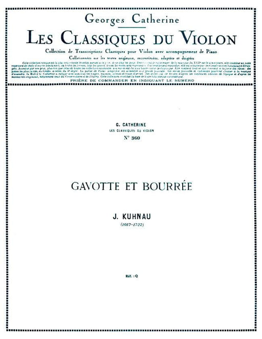 Gavotte et Bourree - Classiques No. 360 for Violin and Piano 庫瑙 加沃特 小提琴 鋼琴 | 小雅音樂 Hsiaoya Music