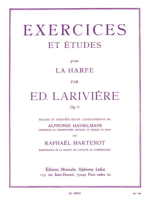 Exercices et Etudes pour la Harpe 練習曲 | 小雅音樂 Hsiaoya Music