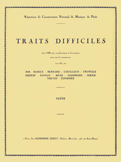 Traits Difficiles for Flute 長笛 | 小雅音樂 Hsiaoya Music