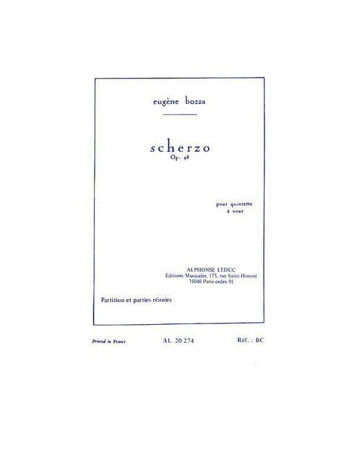 Scherzo, Op. 48 for Woodwind Quintet Score and Parts 詼諧曲 木管樂器 木管五重奏 | 小雅音樂 Hsiaoya Music