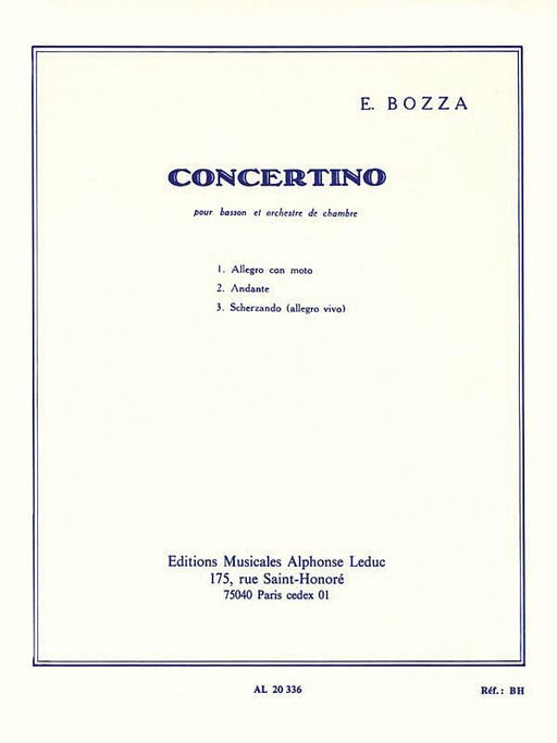 Concertino Op. 49 for Bassoon and Piano 小協奏曲 鋼琴 低音管 | 小雅音樂 Hsiaoya Music