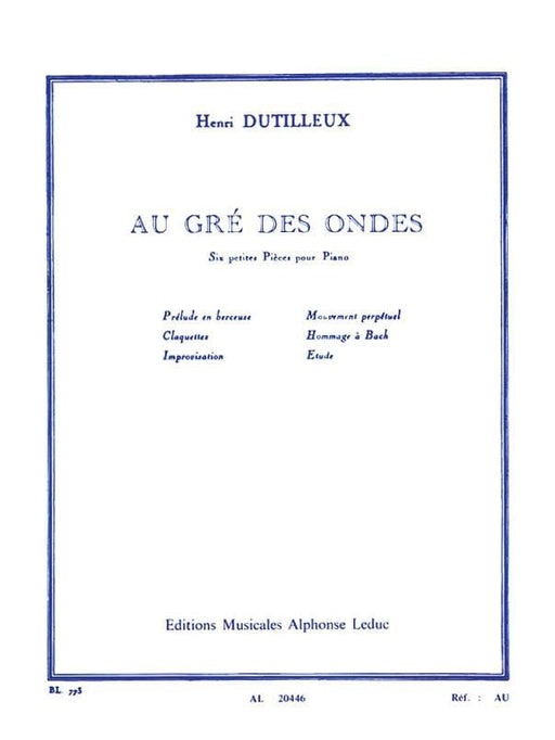 Au Gré Des Ondes pour Piano 迪悌耶 鋼琴 | 小雅音樂 Hsiaoya Music