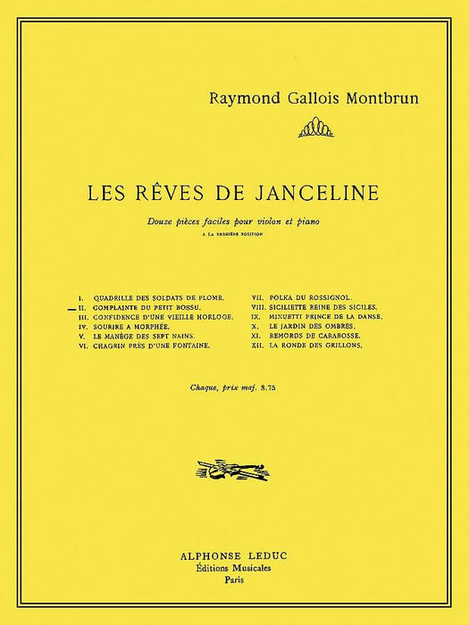 Janceline's Dreams - 2. Complainte du Petit Bossu for Violin and Piano 小提琴 鋼琴 | 小雅音樂 Hsiaoya Music