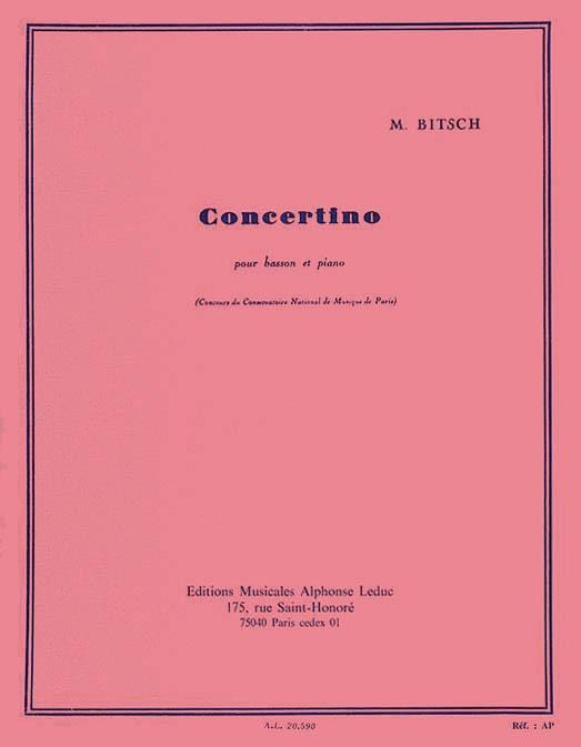 Concertino Basson Et Piano 小協奏曲 鋼琴 | 小雅音樂 Hsiaoya Music