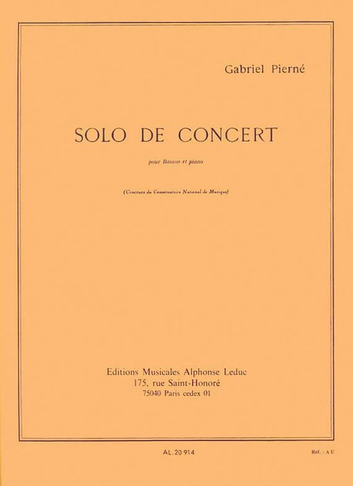 Gabriel Pierne - Solo De Concert Pour Basson Et Piano. 音樂會 | 小雅音樂 Hsiaoya Music