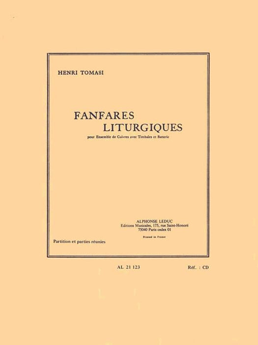 Liturgical Fanfares, For Brass Ensemble, Timpani And Drums 銅管樂器 號曲 鼓 | 小雅音樂 Hsiaoya Music