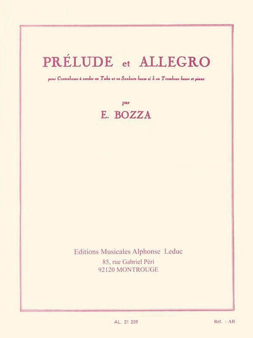 Prelude And Allegro (double Bass/tuba/saxhorn/trombone And Piano) 前奏曲 鋼琴 長號 | 小雅音樂 Hsiaoya Music