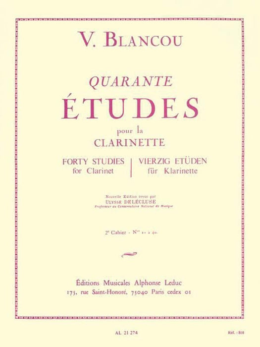 Forty Studies - Vol. 2 (clarinet) 豎笛 | 小雅音樂 Hsiaoya Music