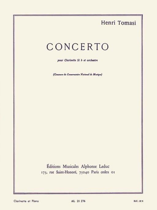 Henri Tomasi - Concerto Pour Clarinette En Si Bemol Et Orchestre A Cordes 協奏曲 豎笛 | 小雅音樂 Hsiaoya Music
