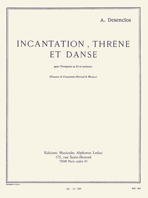 Incantation, Threne Et Danse (trumpet And Piano) 巴赫‧約翰瑟巴斯提安 小號 鋼琴 | 小雅音樂 Hsiaoya Music