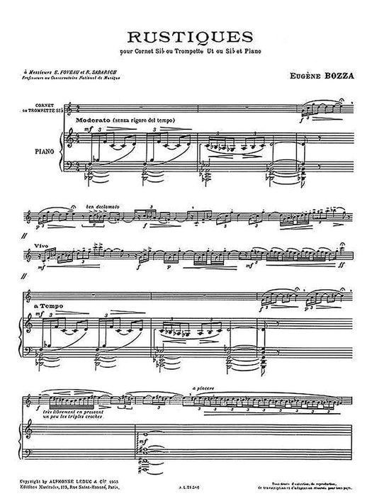 Rustiques Trumpet and Piano 小號(含鋼琴伴奏) | 小雅音樂 Hsiaoya Music