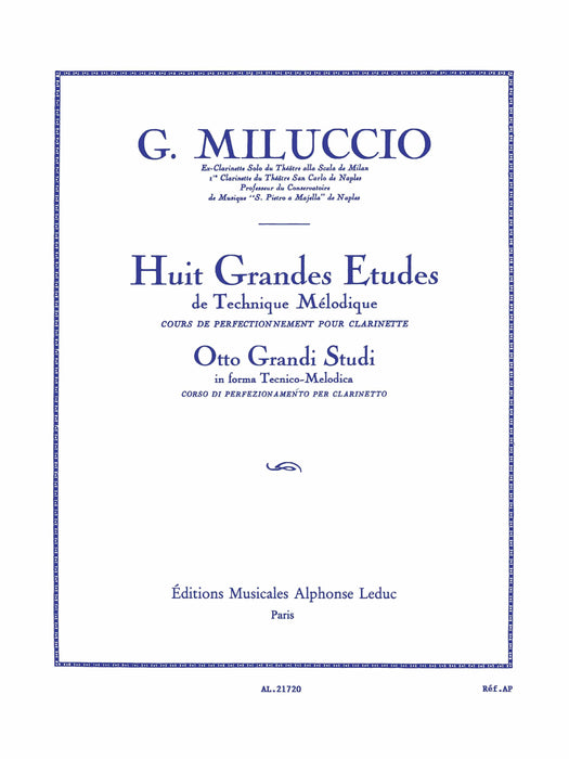 8 Grandes Etudes De Technique Melodique (clarinet Solo) 練習曲 豎笛 | 小雅音樂 Hsiaoya Music