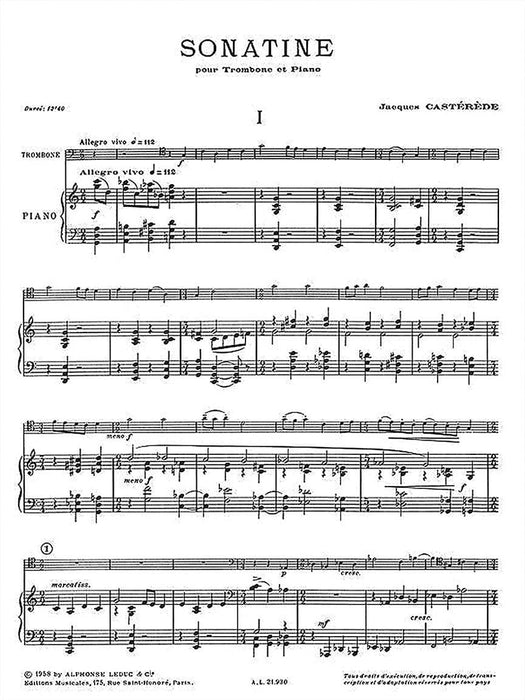 Sonatine for Trombone and Piano 長號(含鋼琴伴奏) | 小雅音樂 Hsiaoya Music