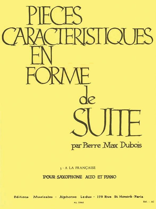 Pieces Caracteristiques Op.77 No.3 - A La Francaise (alto Saxophone/ 中音 小品 | 小雅音樂 Hsiaoya Music