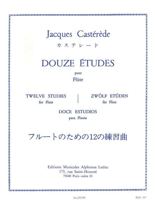 Douze Études Pour Flute [Twelve Studies for Flute] 長笛 | 小雅音樂 Hsiaoya Music