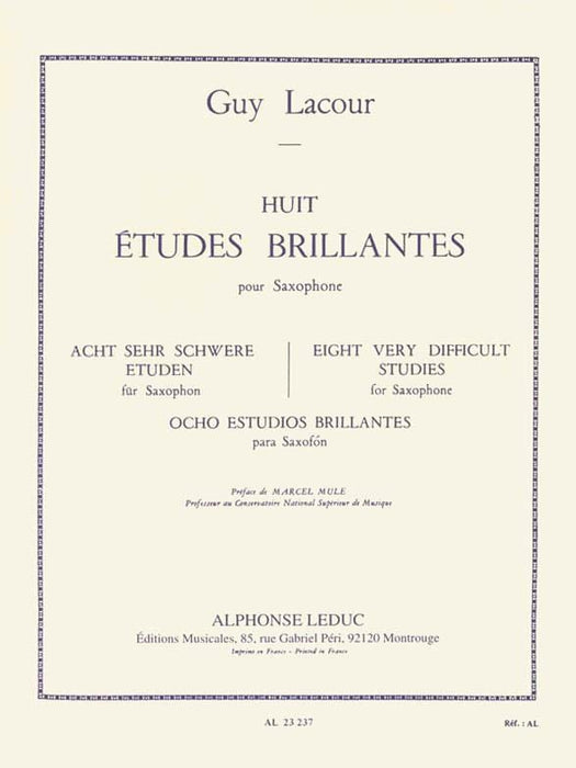 Eight Very Difficult Studies (saxophone) 薩氏管 | 小雅音樂 Hsiaoya Music