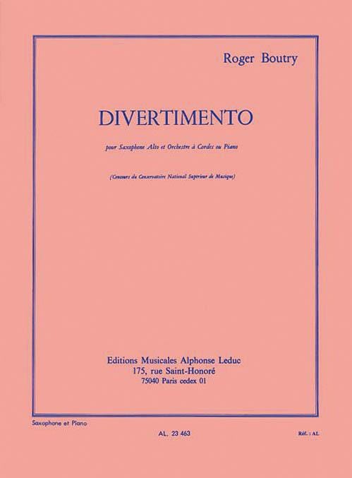 Divertimento (alto Saxophone/piano) 中音 嬉遊曲 | 小雅音樂 Hsiaoya Music