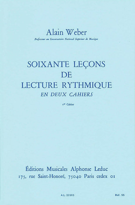 60 Lecons De Lecture Rythmique - Volume 1 | 小雅音樂 Hsiaoya Music