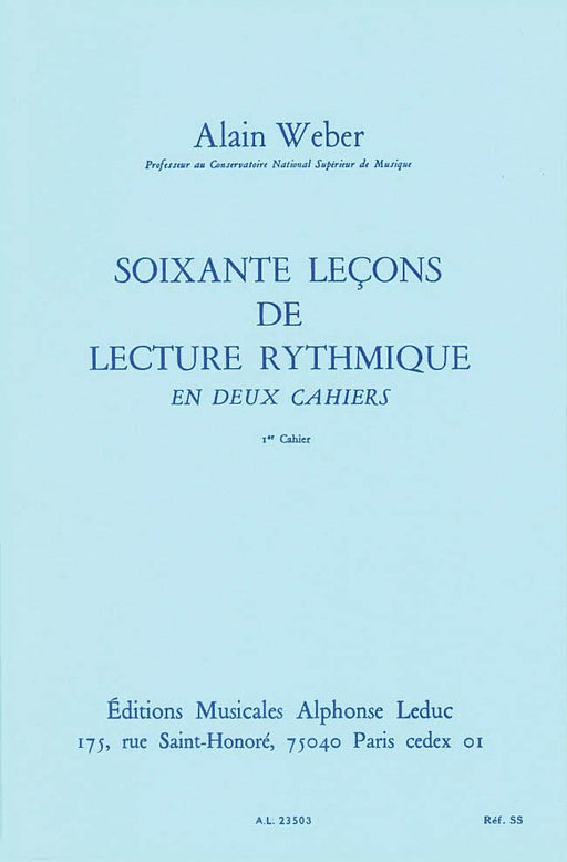60 Lecons De Lecture Rythmique - Volume 1 | 小雅音樂 Hsiaoya Music