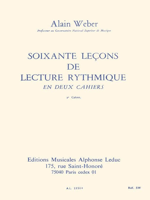 60 Lecons De Lecture Rythmique - Volume 2 | 小雅音樂 Hsiaoya Music