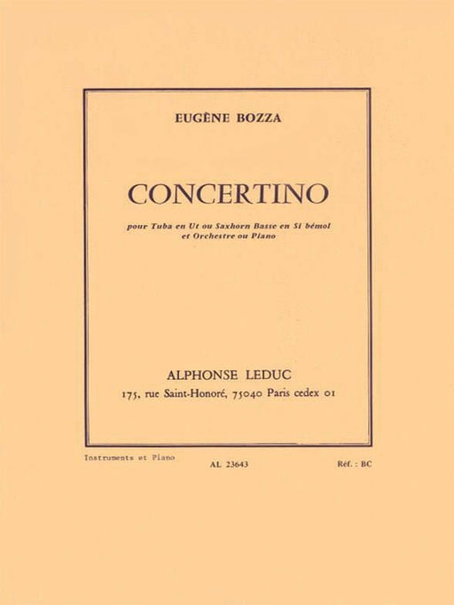 Concertino (tubo/saxhorn And Piano) 小協奏曲 鋼琴 低音號 | 小雅音樂 Hsiaoya Music
