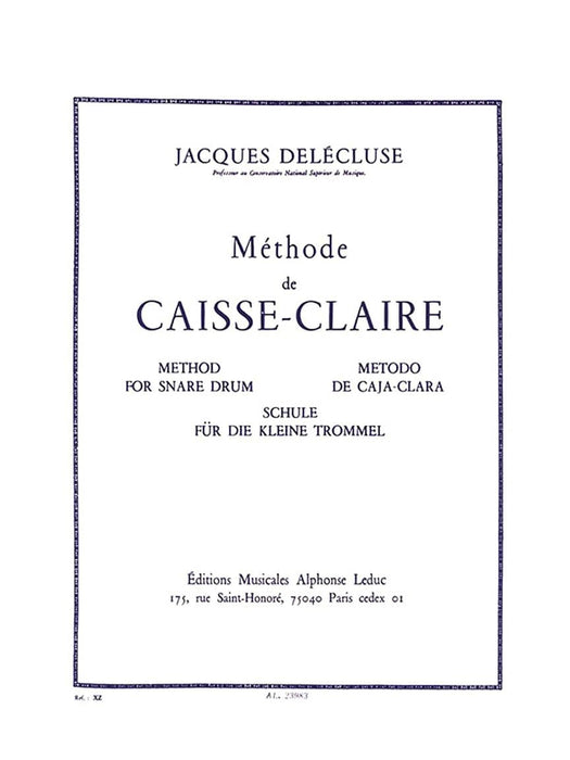 Methode De Caisse-Claire [Method for the Snare Drum] 鼓 | 小雅音樂 Hsiaoya Music
