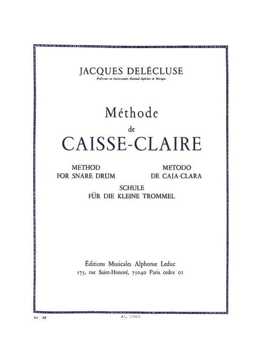 Methode De Caisse-Claire [Method for the Snare Drum] 鼓 | 小雅音樂 Hsiaoya Music