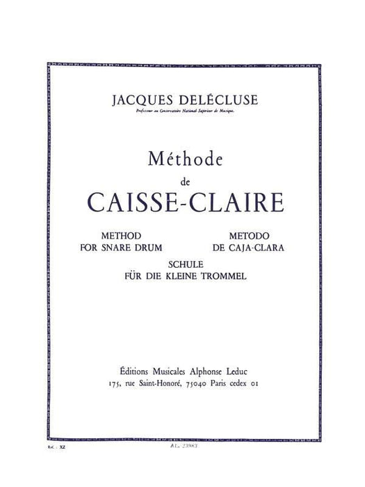 Methode De Caisse-Claire [Method for the Snare Drum] 鼓 | 小雅音樂 Hsiaoya Music