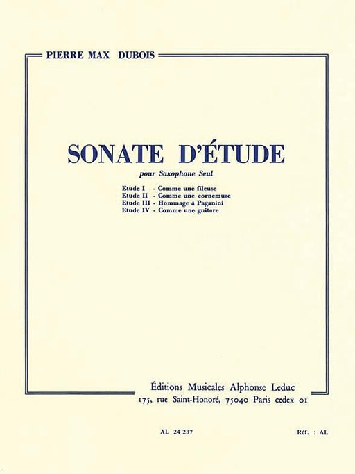 Sonate D'etude (saxophone Solo) 薩氏管 薩氏管 | 小雅音樂 Hsiaoya Music