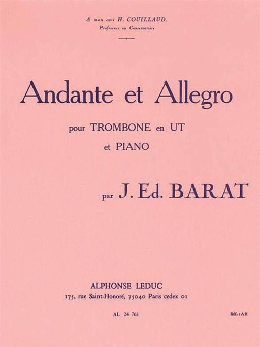 Andante And Allegro (c Trombone And Piano) 行板 長號 鋼琴 | 小雅音樂 Hsiaoya Music
