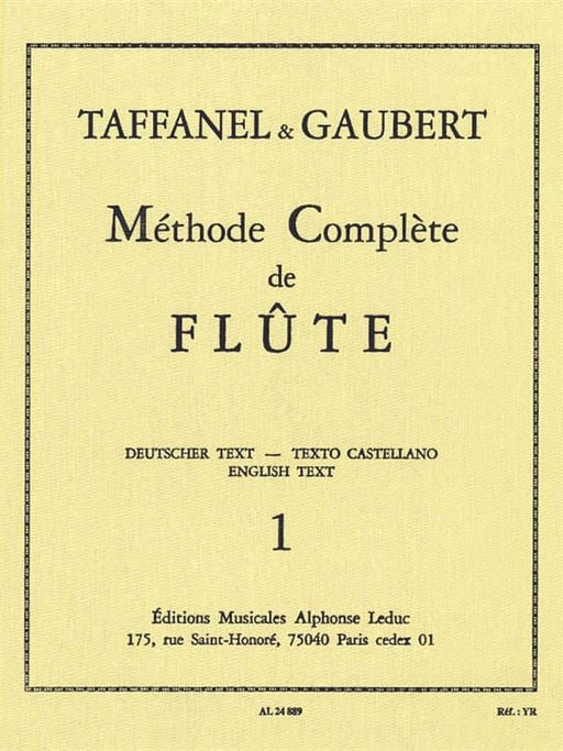 Paul Taffanel Et Philippe Gaubert - Methode Complete De Flute, Vol. 1 長笛 | 小雅音樂 Hsiaoya Music