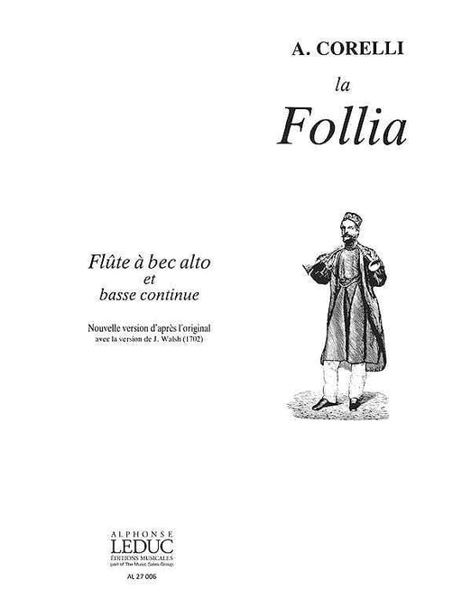 Corelli/veilhan La Follia Treble Recorder & Basso Continuo Book 柯雷里阿爾坎傑羅 拉佛利亞 | 小雅音樂 Hsiaoya Music