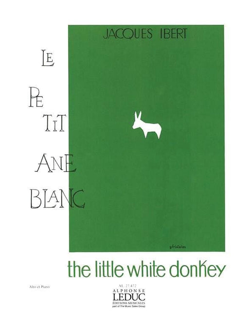 Ibert Little White Donkey Vla/pf Bk 伊貝爾 中提琴 | 小雅音樂 Hsiaoya Music