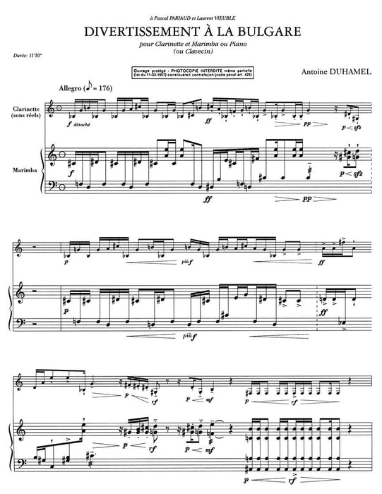 Divertissement A La Bulgare (clarinet & Percussion) 擊樂器 豎笛 | 小雅音樂 Hsiaoya Music