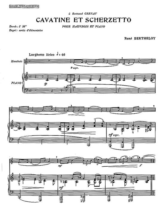 Cavatine Et Scherzetto (oboe & Piano) 雙簧管 鋼琴 | 小雅音樂 Hsiaoya Music