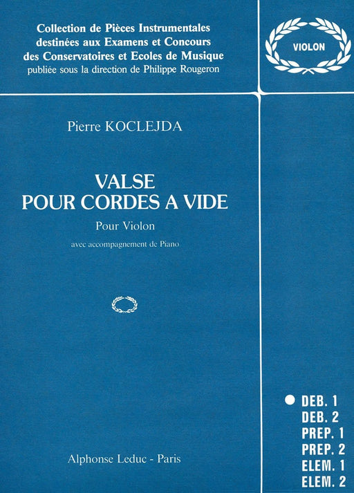 Koclejda Valses Pour Cordes A Vide Collection Violin & Piano Book 小提琴 鋼琴 圓舞曲 | 小雅音樂 Hsiaoya Music