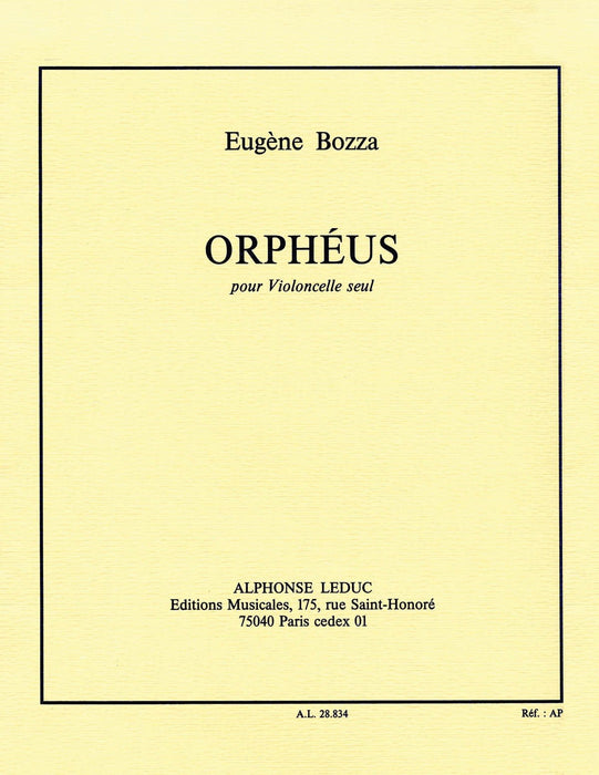 Bozza Eugene Orpheus Cello Solo Book 大提琴 | 小雅音樂 Hsiaoya Music