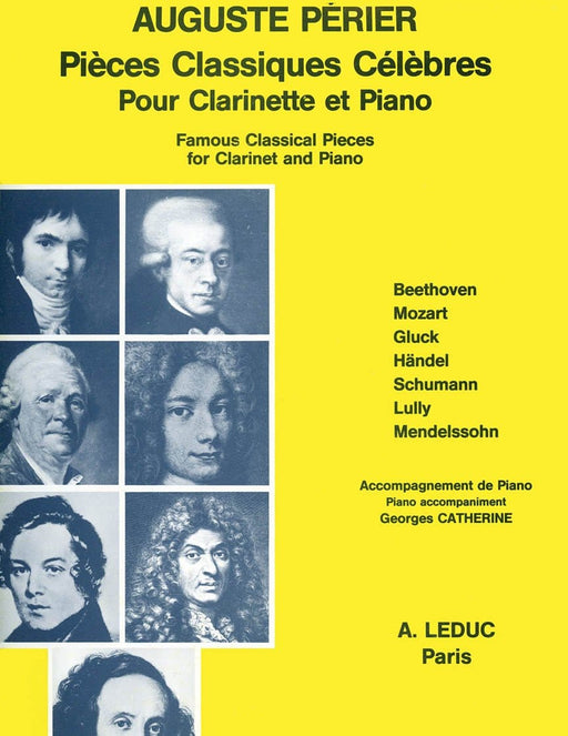 Perier Catherine Pieces Classiques Celebres Clarinet & Piano Book 鋼琴 小品 豎笛 | 小雅音樂 Hsiaoya Music