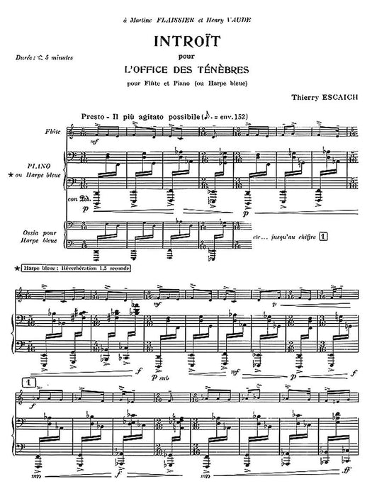 Introit Pour L'office Des Tenebres (flute & Piano) 長笛 鋼琴 | 小雅音樂 Hsiaoya Music