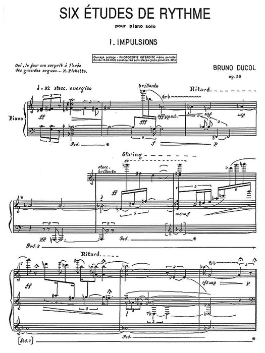 6 Etudes De Rythme (piano Solo) 鋼琴 練習曲 | 小雅音樂 Hsiaoya Music