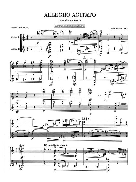 Allegro Agitato (violins 2) 小提琴 | 小雅音樂 Hsiaoya Music