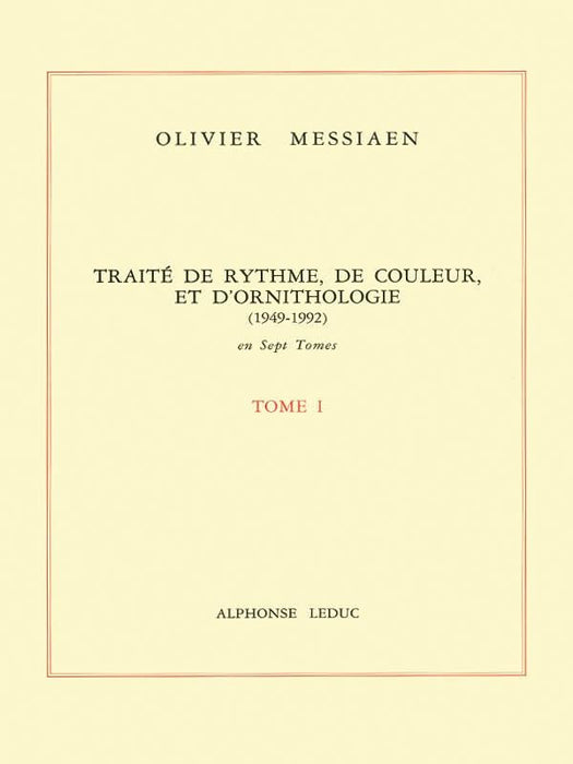 Traite De Rythme, De Couleur Et D'ornithologie Tome 1 梅湘 | 小雅音樂 Hsiaoya Music