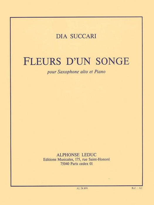 Succari Fleurs D'un Songe Alto Saxophone & Piano Book 中音薩氏管 鋼琴 薩氏管 | 小雅音樂 Hsiaoya Music