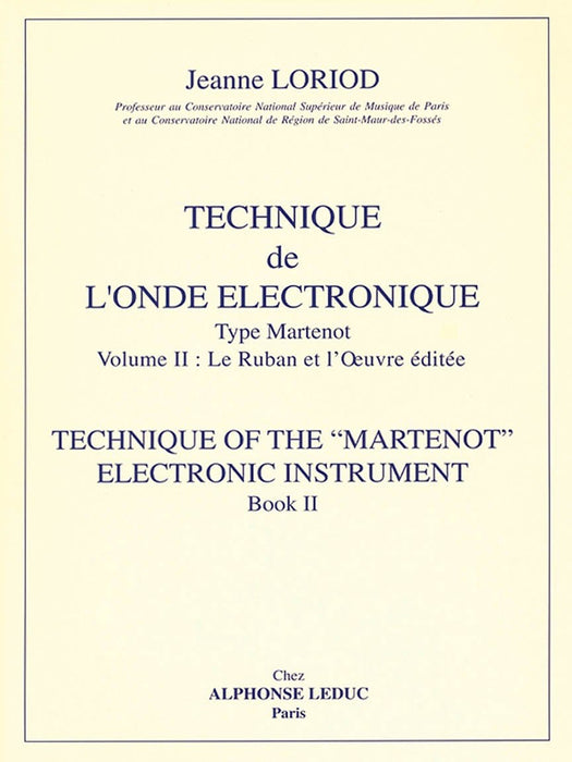 Technique De L'onde Electronique Type Martenot Vol.2 (ondes Martenot Sol | 小雅音樂 Hsiaoya Music