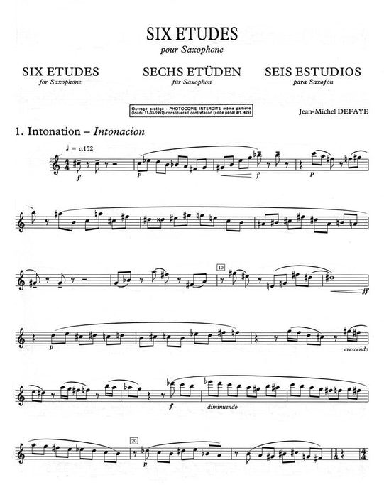 6 Etudes (saxophone Solo) 薩氏管 練習曲 | 小雅音樂 Hsiaoya Music