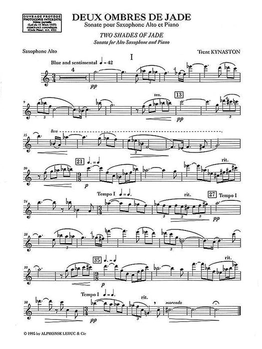 2 Ombres De Jade (saxophone-alto & Piano) 鋼琴 | 小雅音樂 Hsiaoya Music